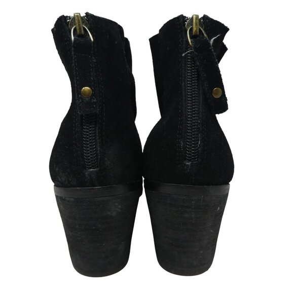 Kelsi Dagger Black Suede Boho Ankle Boots Booties Womens 8.5 - Picture 9 of 13